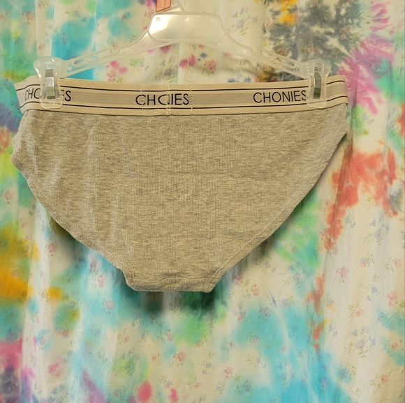 Chonies size medium ribbed gray bra and panties set - Picture 6 of 8
